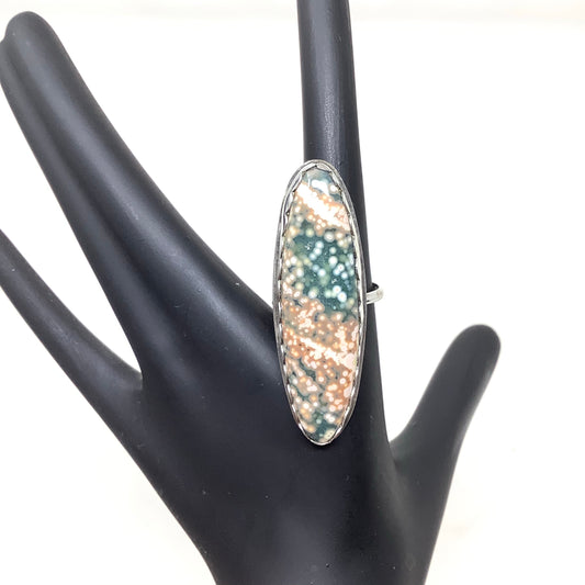 Ocean Jasper Ring, size 9