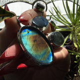 Large Spectrolite Pendant