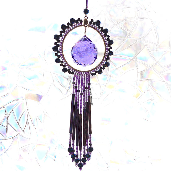 Purple Austrian Crystal Sun Catcher