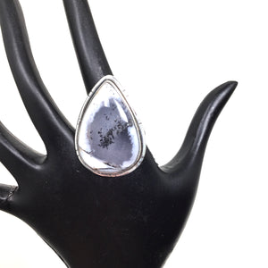 Large Dendrite Opal Ring, size 10