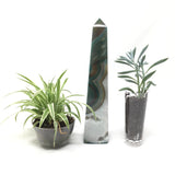 Large Green Agate Tower