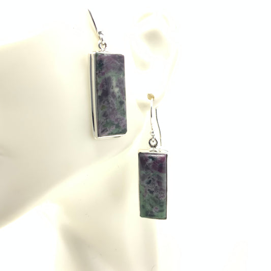 Ruby Zoisite Earrings