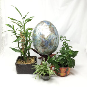 Large Inlaid Abalone Egg