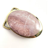 Jasper and Cast Brass Belt Buckle
