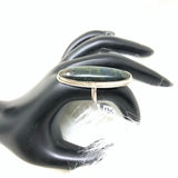 Mother of Pearl Obsidian Ring, size 7