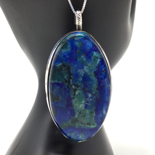 Azurite Malachite Pendant