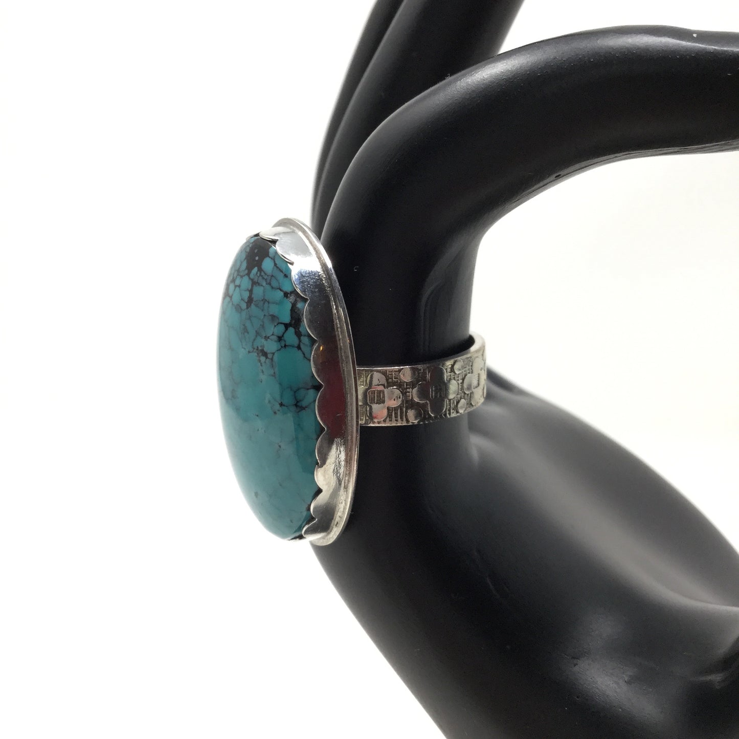 Chinese Turquoise Ring, size 8