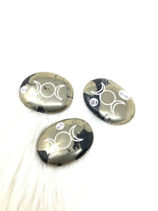 Pyrite Moon Phase Worry Stone