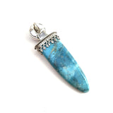 Charoite and Nacozari Turquoise Pendant