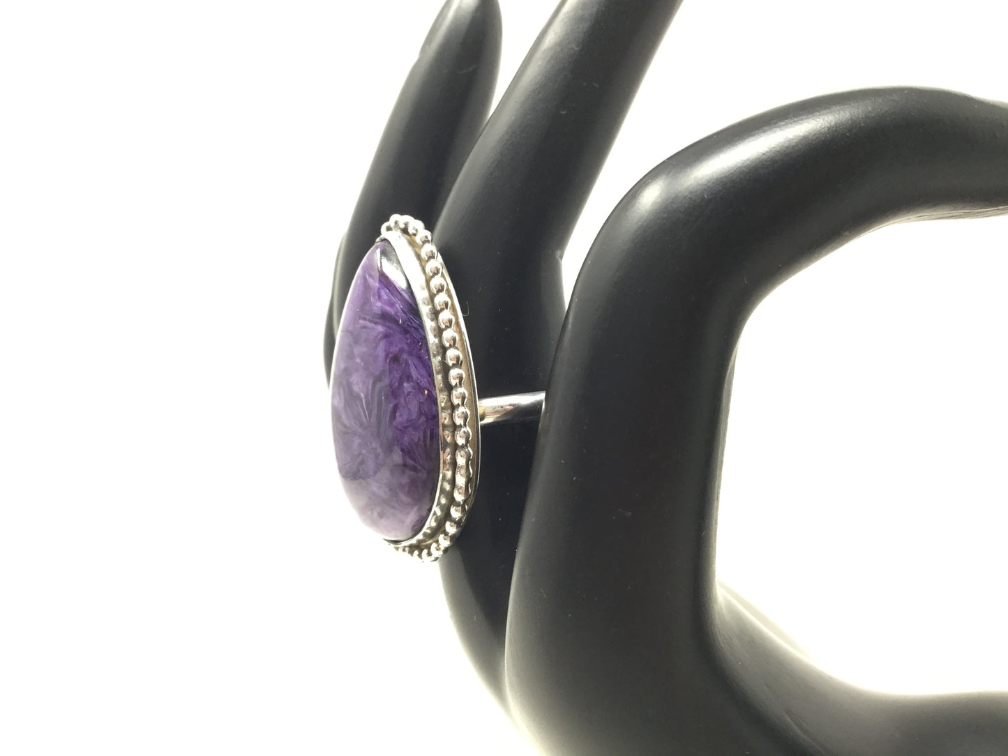Grade AA Charoite Ring, size 7