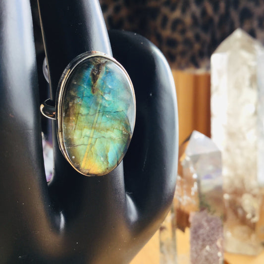 Labradorite Ring, size 6
