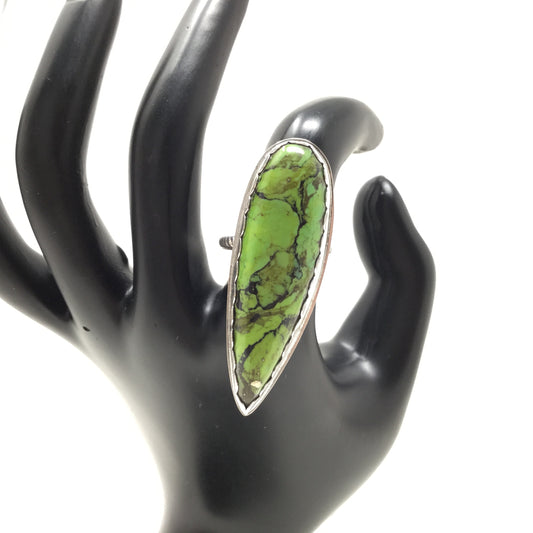 Mojave Turquoise Talon Ring, size 8