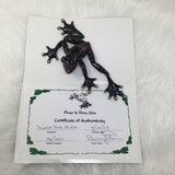 Barry Stein Bronze Cast Frog