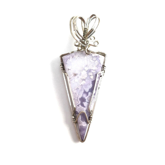 Purple Lace Agate Pendant/Pin