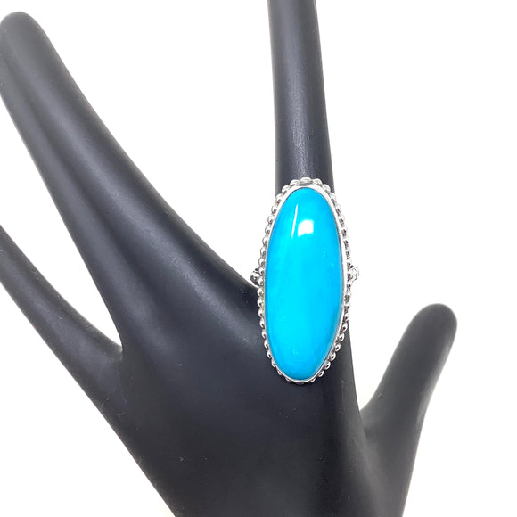 Sleeping Beauty Turquoise Ring, size 10