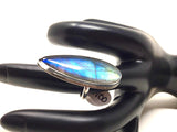 Labradorite Talon Ring, size 6