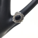 Black Onyx Ring, size 7.5