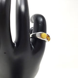 Amber Band Ring, size 8