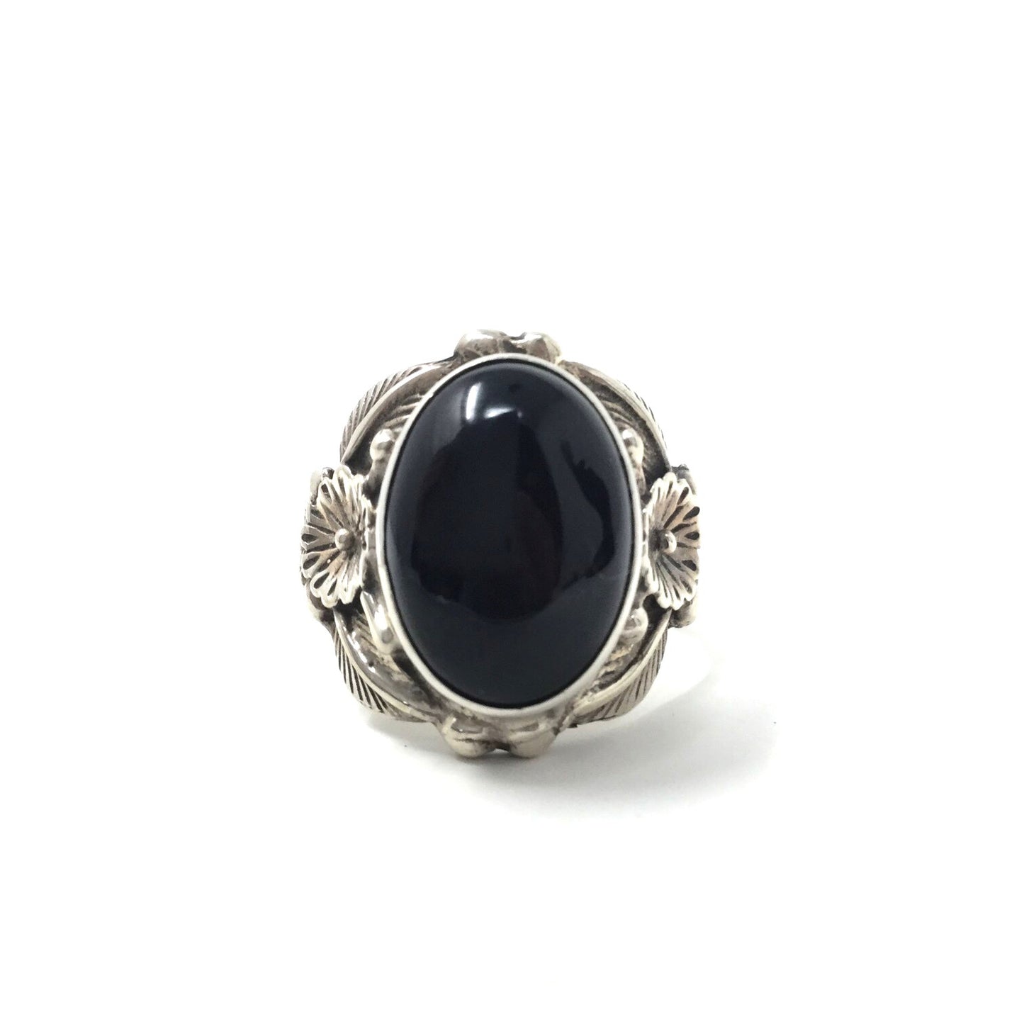 Large Black Onyx Ring, size 12