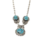 Three Stone Kingman Turquoise Necklace
