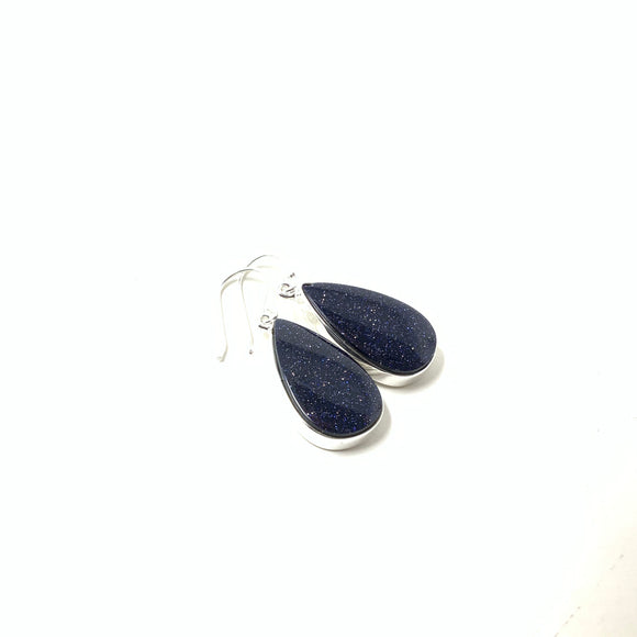 Blue Goldstone Earrings