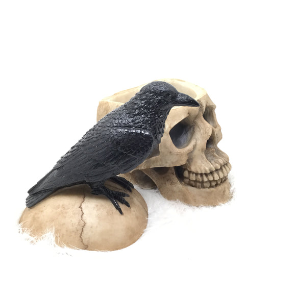 Raven and Skull Trinket Box