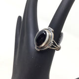 Black Onyx Ring, size 7.5