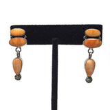 Orange Spiny Oyster Shell Earrings