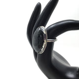 Mother of Pearl Obsidian Ring, size 6