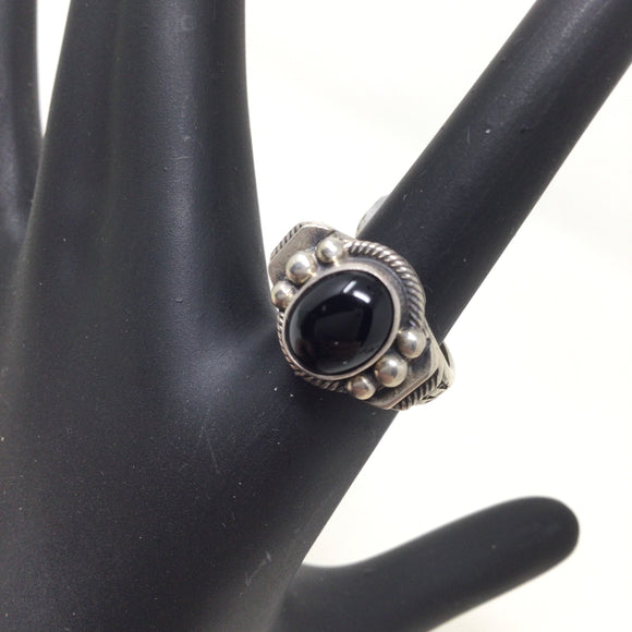 Black Onyx Ring, size 8
