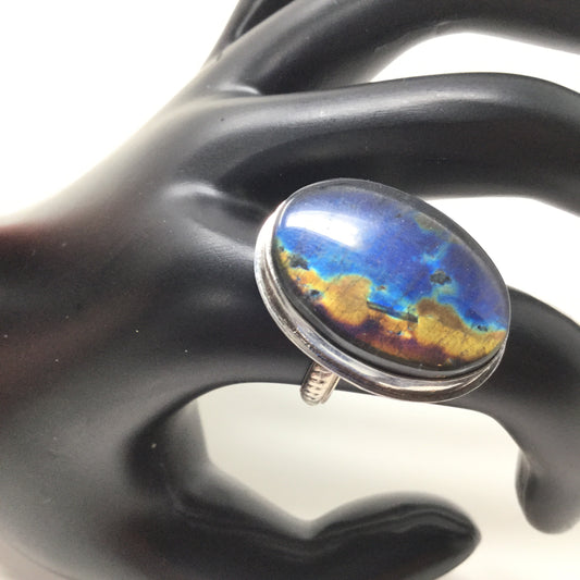 Spectrolite Ring, size 8