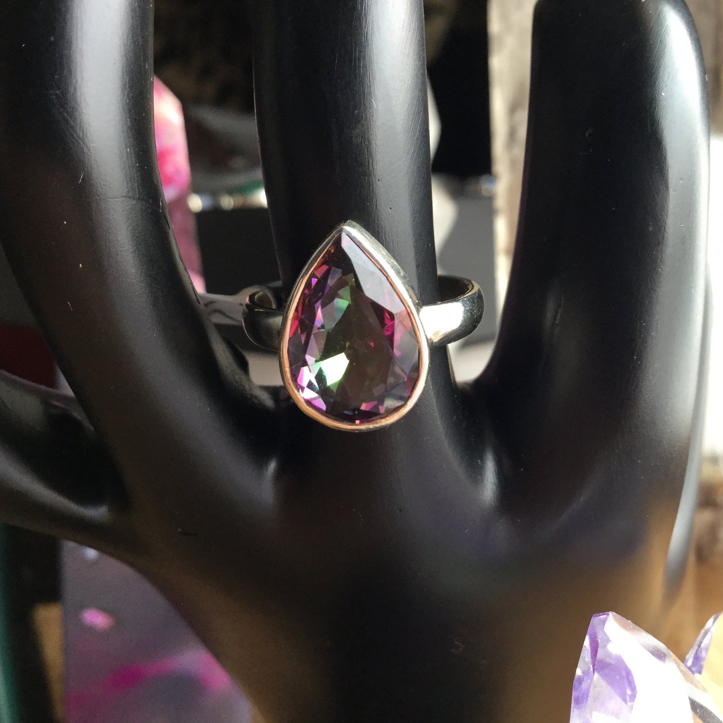 Mystic Topaz Ring, size 8