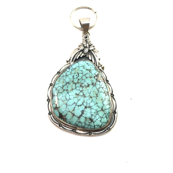 Floral Turquoise Pendant