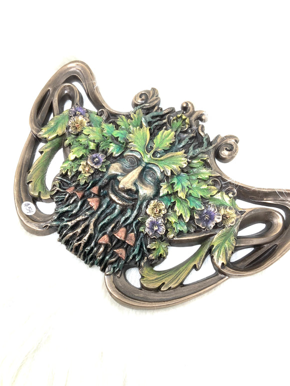 Green Man Wall Plaque