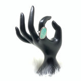 Green Moonstone Ring, size 8