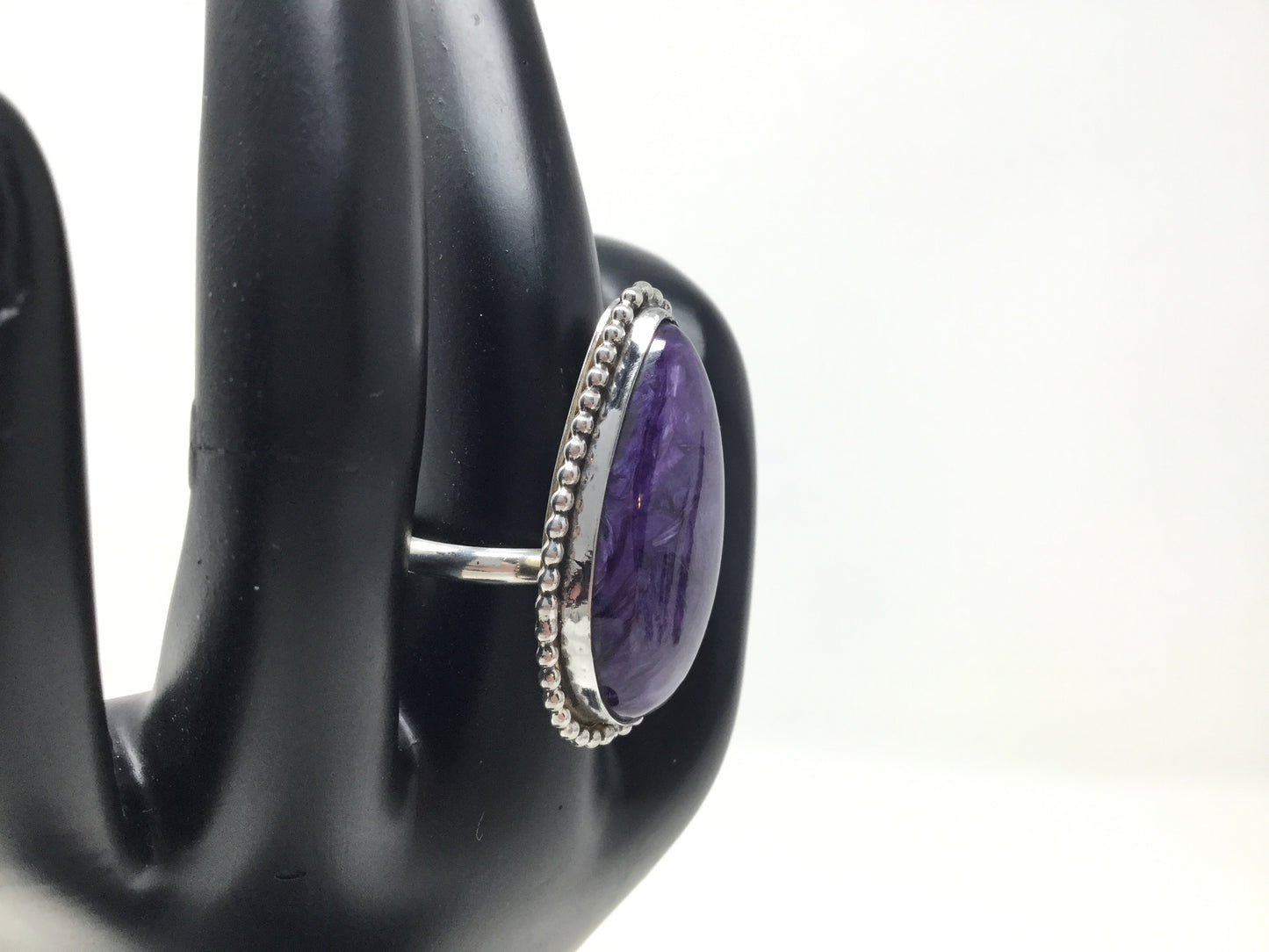 Grade AA Charoite Ring, size 7