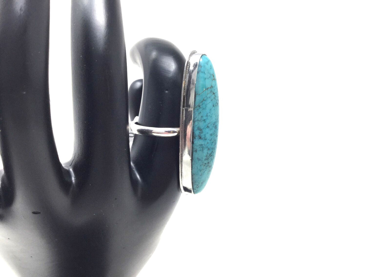 Chinese Turquoise Ring, size 8