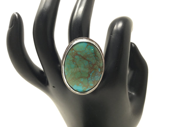 Kingman Turquoise Ring, size 10