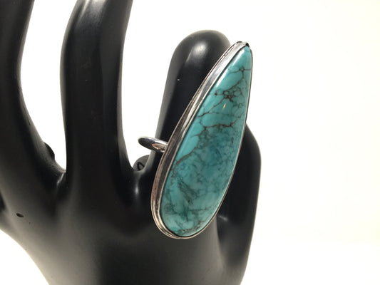 Chinese Turquoise Ring, size 9
