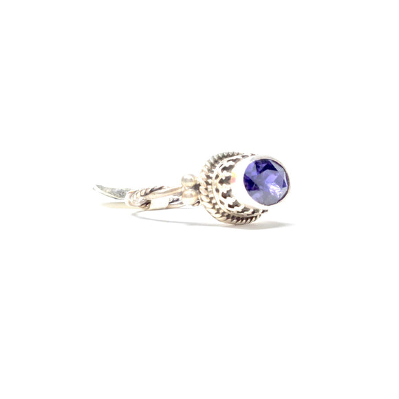 Handcrafted Tanzanite Ring, size 7.5