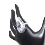 Large Dendrite Opal Ring, size 8