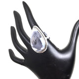 Large Dendrite Opal Ring, size 10