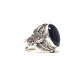 Large Black Onyx Ring, size 12