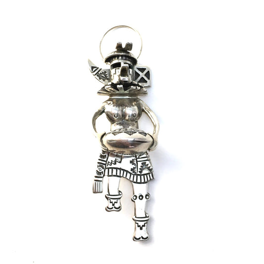 Rare OOAK Hopi Signed Kachina Pendant/Pin
