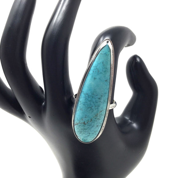 Chinese Turquoise Ring, size 10