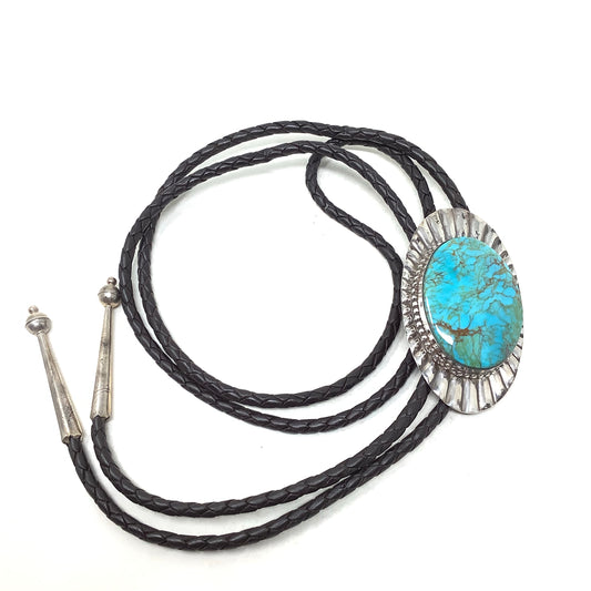 Kingman Turquoise Bolo Tie
