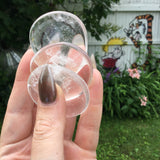 Fire and Ice Quartz Worry Stone