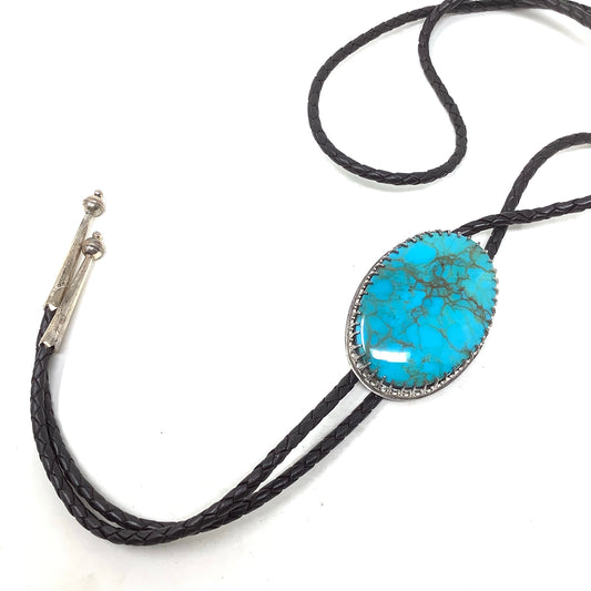 Kingman Turquoise Bolo Tie