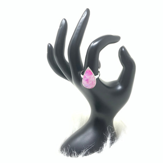 Pink Moonstone Ring, size 10