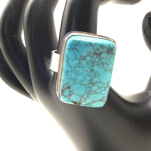 Chinese Turquoise Ring, size 12